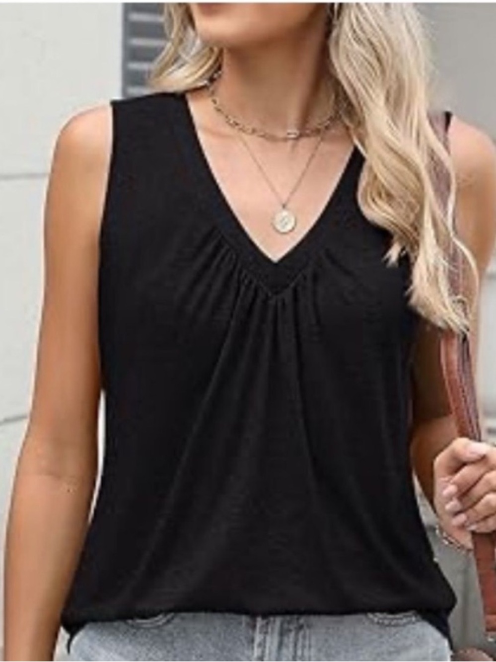 Tweeds Top S Babydoll Black